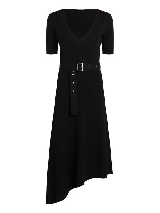 Foto van product Gebreide jurk KARL LAGERFELD zwart