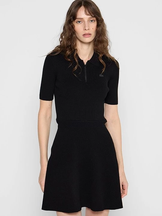 Foto van product Gebreide jurk Lacoste zwart