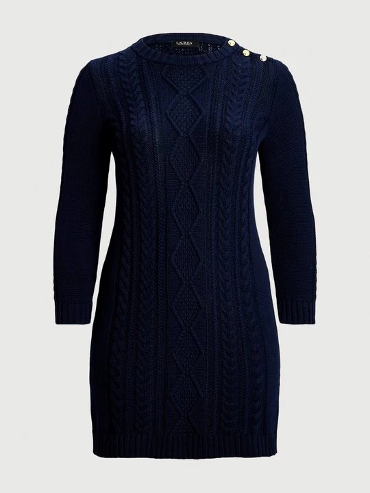 Foto van product Gebreide jurk Lauren Ralph Lauren donkerblauw