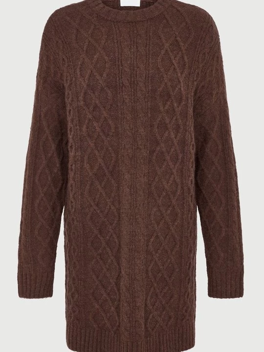 Foto van product Gebreide jurk LeGer bruin