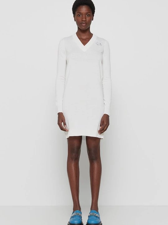 Foto van product Gebreide jurk LOVE MOSCHINO wit
