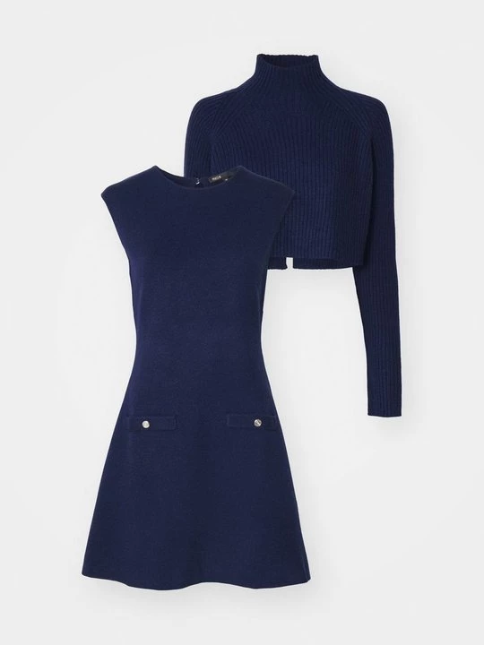 Foto van product Gebreide jurk Maje donkerblauw