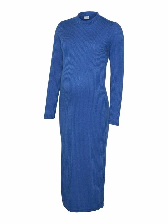 Foto van product Gebreide jurk Mamalicious blauw