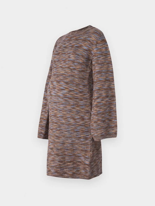 Foto van product Gebreide jurk Mamalicious donkerbruin