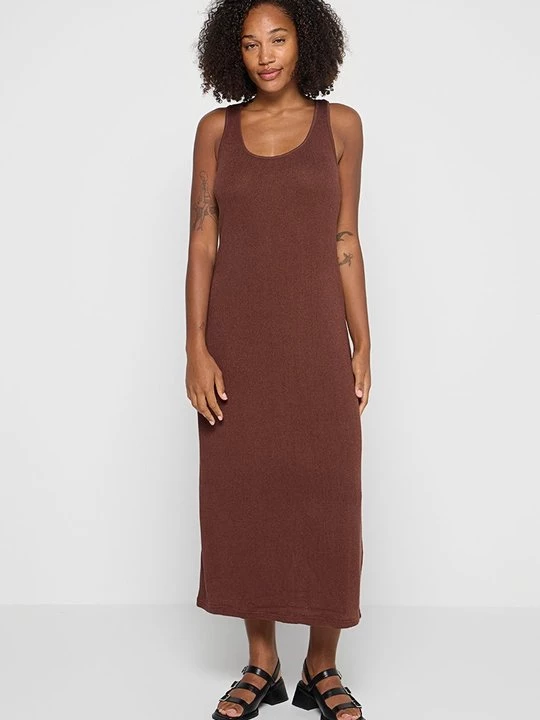 Foto van product Gebreide jurk Mango bruin