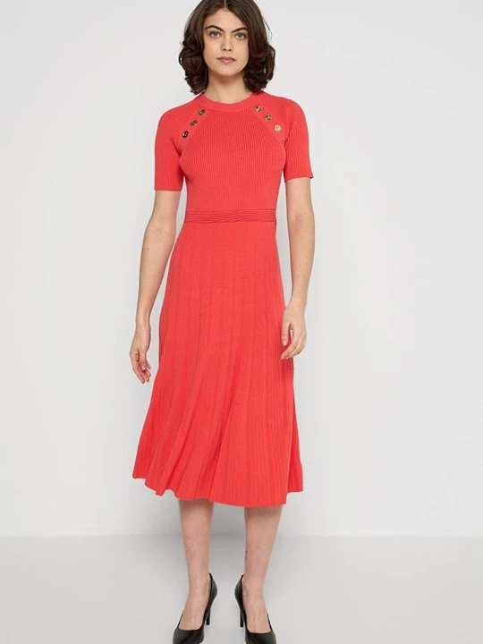 Foto van product Gebreide jurk Michael Kors koraalrood