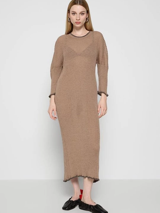 Foto van product Gebreide jurk MM6 Maison Margiela taupe