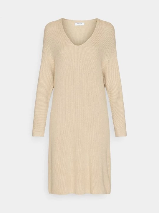 Foto van product Gebreide jurk MSCH Copenhagen tan