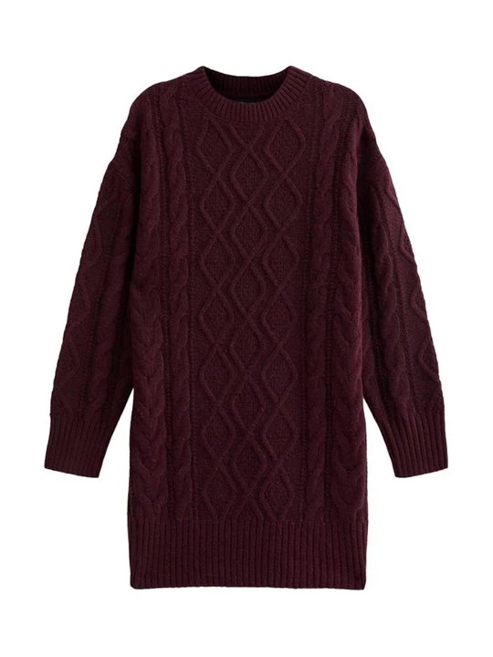 Foto van product Gebreide jurk New Look donkerrood