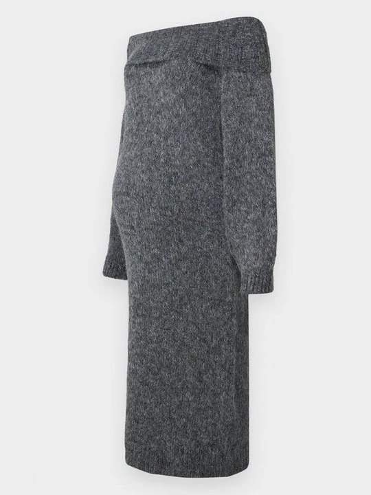 Foto van product Gebreide jurk Only grijs gemêleerd