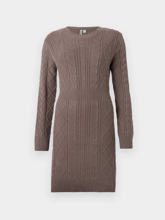 Foto van product Gebreide jurk Pieces bruin