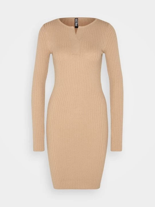 Foto van product Gebreide jurk Pieces taupe