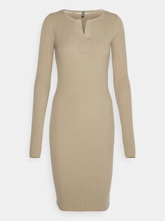 Foto van product Gebreide jurk Pieces taupe
