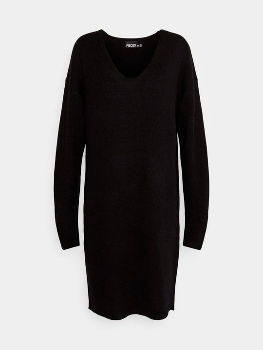 Foto van product Gebreide jurk Pieces zwart