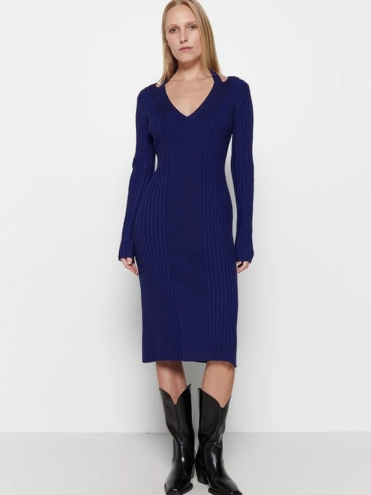 Foto van product Gebreide jurk Proenza Schouler donkerblauw