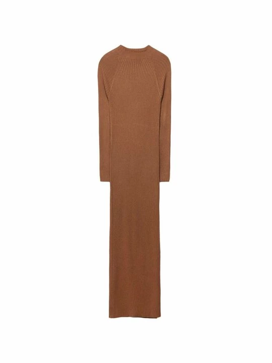 Foto van product Gebreide jurk Stradivarius camel
