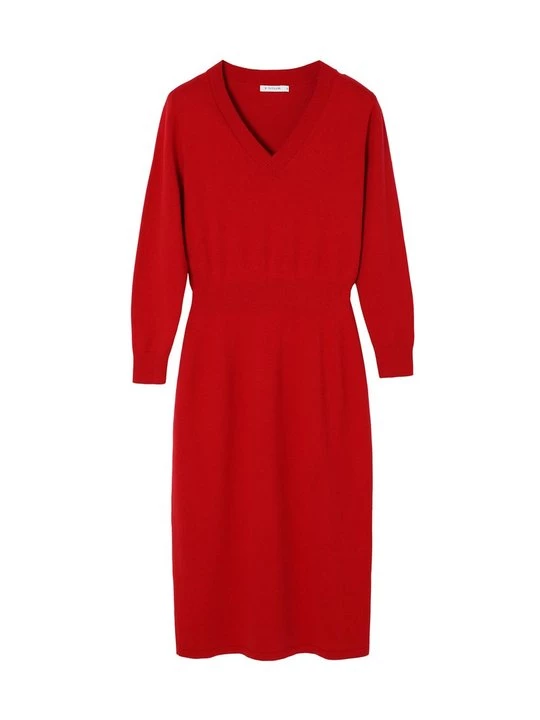 Foto van product Gebreide jurk Tatuum rood