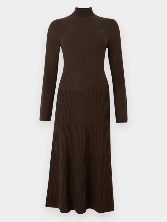 Foto van product Gebreide jurk Tommy Hilfiger bruin