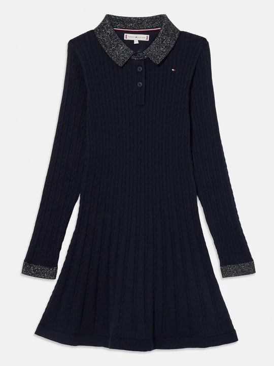 Foto van product Gebreide jurk Tommy Hilfiger donkerblauw
