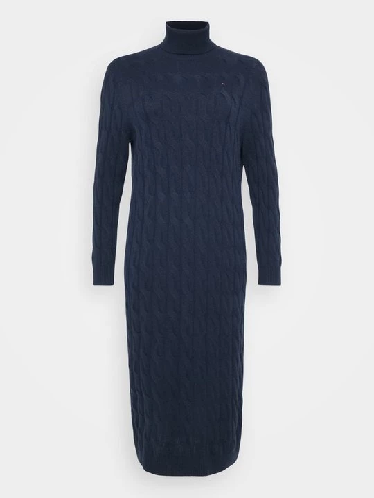 Foto van product Gebreide jurk Tommy Hilfiger donkerblauw