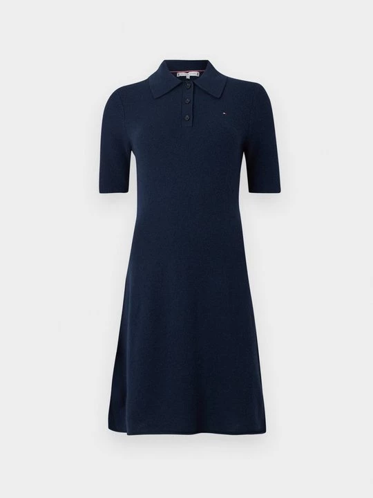 Foto van product Gebreide jurk Tommy Hilfiger donkerblauw