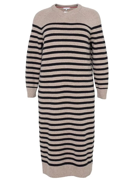 Foto van product Gebreide jurk Tommy Hilfiger zandkleur
