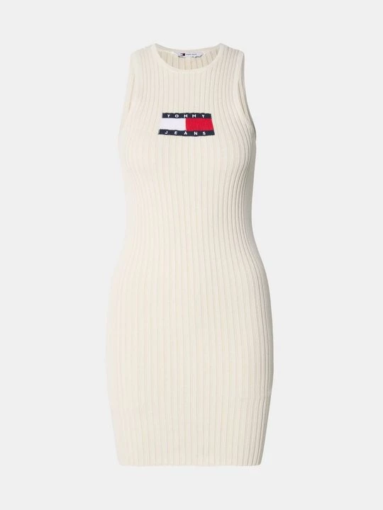 Foto van product Gebreide jurk Tommy Jeans crème