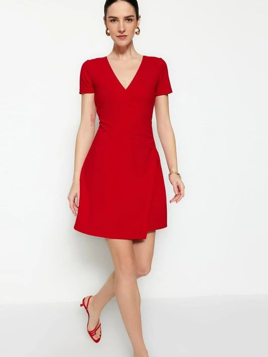 Foto van product Gebreide jurk Trendyol rood