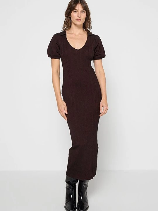 Foto van product Gebreide jurk TWINSET bruin