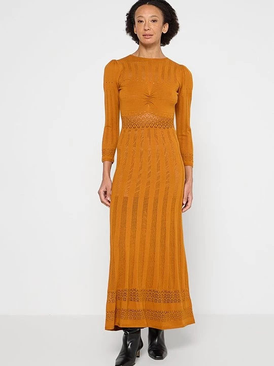 Foto van product Gebreide jurk TWINSET bruin