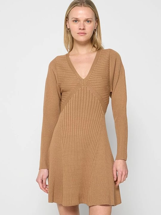 Foto van product Gebreide jurk TWINSET camel