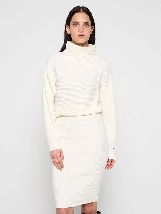 Foto van product Gebreide jurk TWINSET crème