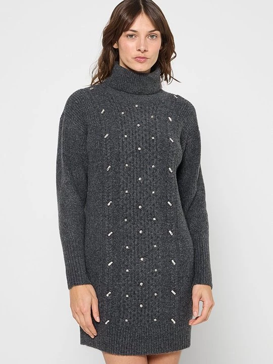 Foto van product Gebreide jurk TWINSET grijs