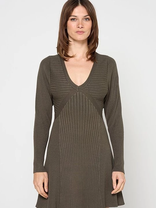 Foto van product Gebreide jurk TWINSET olijfgroen