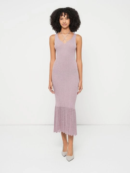 Foto van product Gebreide jurk TWINSET paars