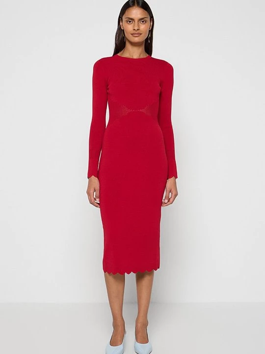 Foto van product Gebreide jurk TWINSET rood