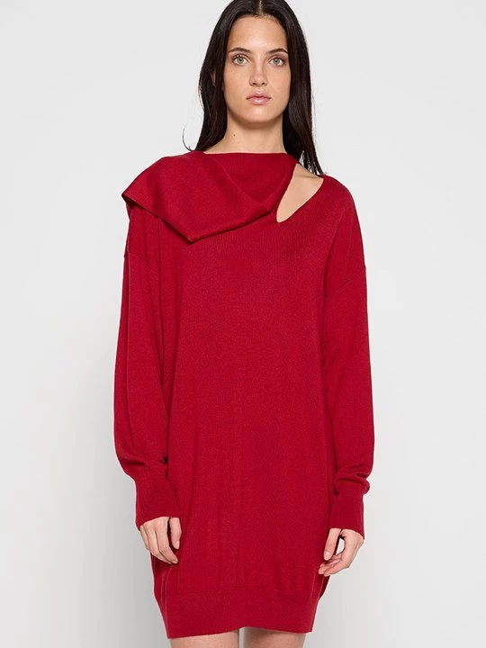 Foto van product Gebreide jurk TWINSET rood