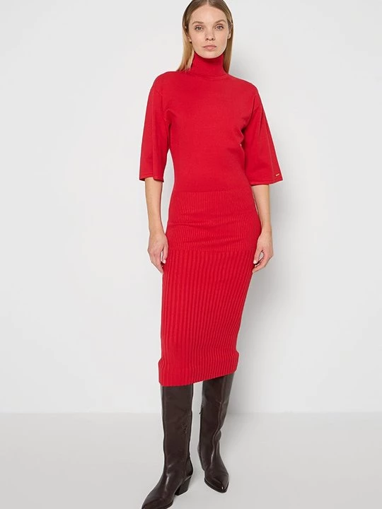 Foto van product Gebreide jurk TWINSET rood