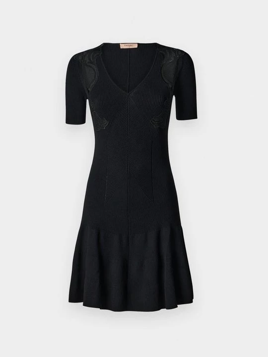 Foto van product Gebreide jurk TWINSET zwart