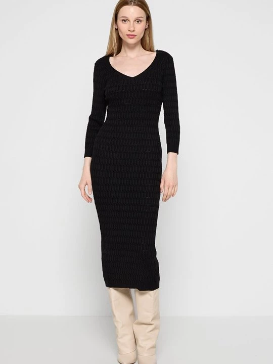 Foto van product Gebreide jurk TWINSET zwart