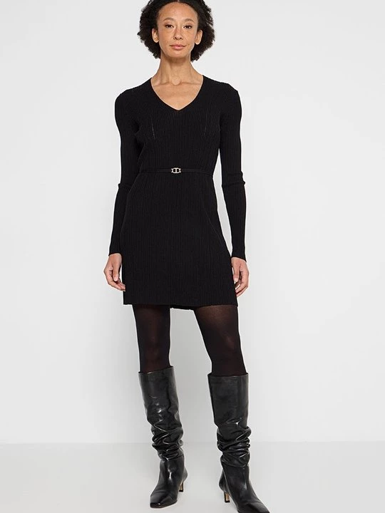 Foto van product Gebreide jurk TWINSET zwart