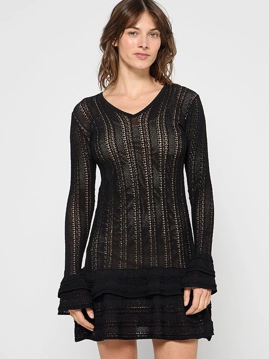 Foto van product Gebreide jurk TWINSET zwart