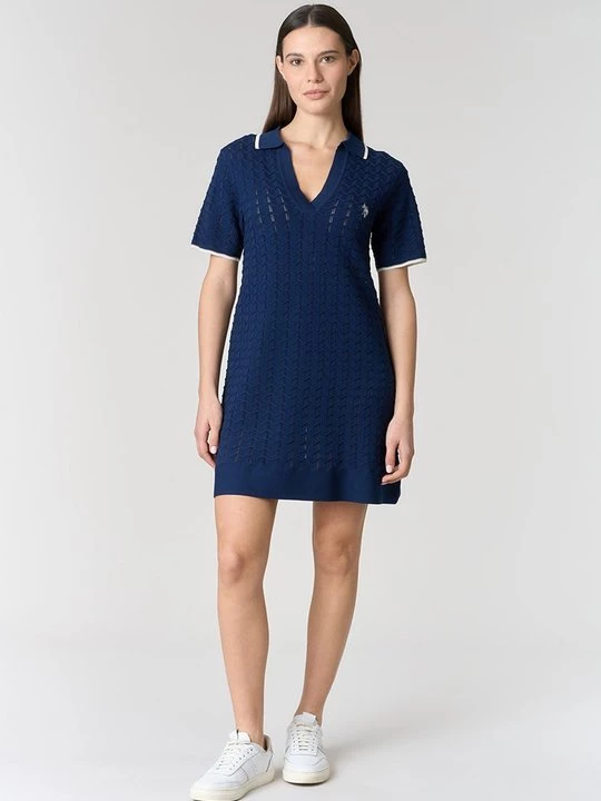 Foto van product Gebreide jurk U.S. POLO ASSN. blauw