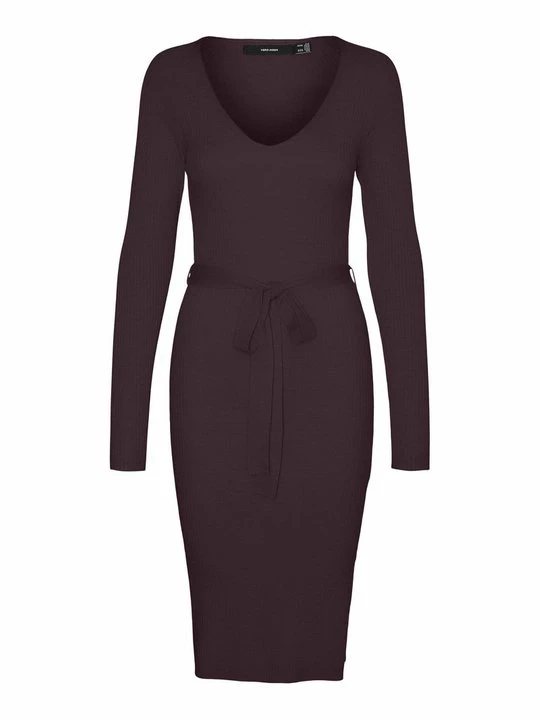 Foto van product Gebreide jurk Vero Moda bordeauxrood