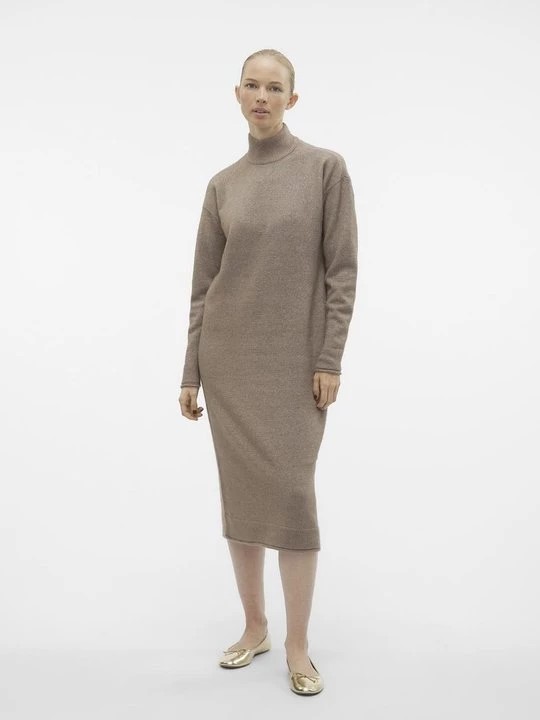 Foto van product Gebreide jurk Vero Moda bruin