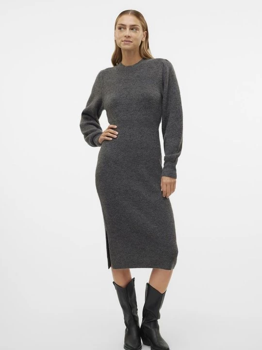 Foto van product Gebreide jurk Vero Moda donkergrijs gemêleerd