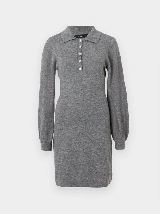 Foto van product Gebreide jurk Vero Moda grijs gemêleerd