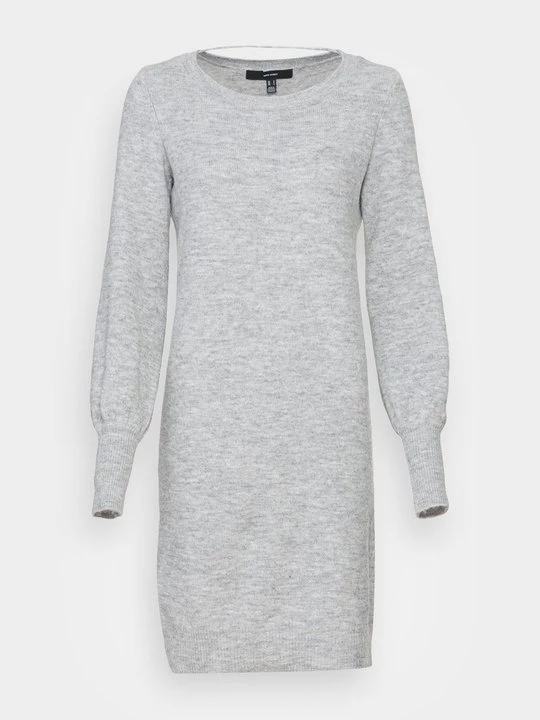 Foto van product Gebreide jurk Vero Moda lichtgrijs gemêleerd