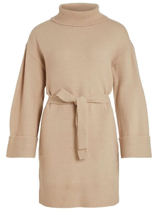 Foto van product Gebreide jurk Vila beige mêleerd