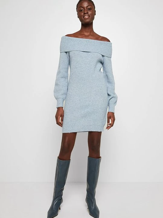 Foto van product Gebreide jurk Vila blauw